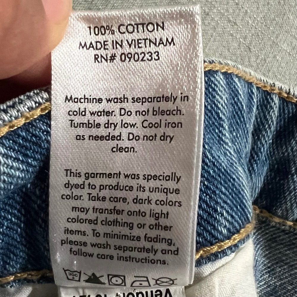 PacSun Baggy Cargo Jeans Blue Medium Wash High Rise Jogger Denim Jeans 26 NWT - Picture 9 of 9